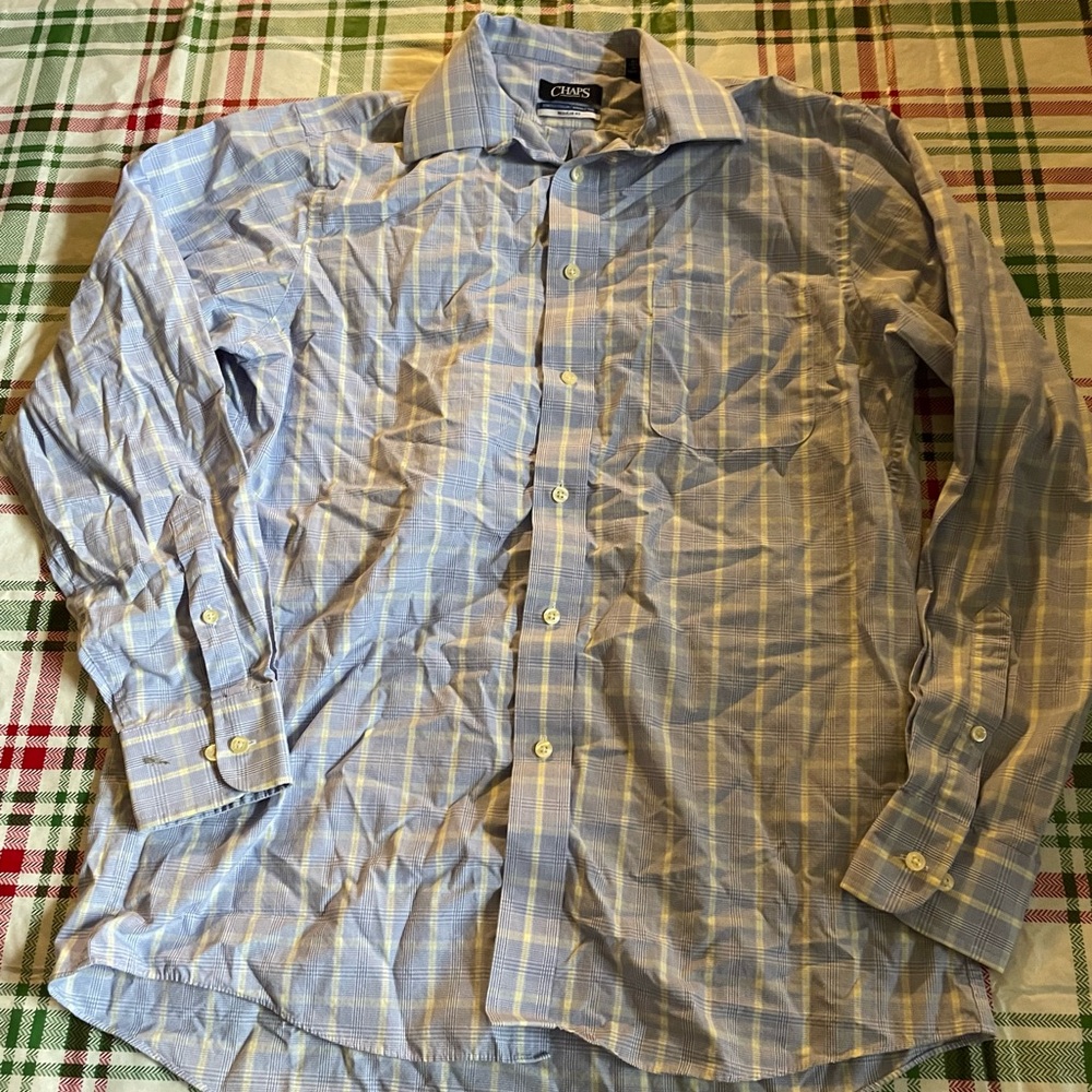 Men’s Chaps Shirt Button Up Size 15 1/2 34/35